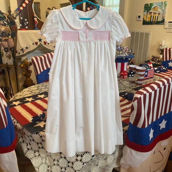 Shrimp & Grits Smocked Girls Dress size 5 - Picture 15 of 15